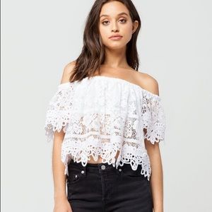 Lace Off the Shoulder Free People Top
